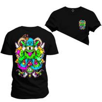 Camiseta Plus Size Algodão T-Shirt Premium Estampada Indescrito Varis Frente Costas