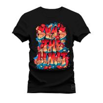 Camiseta Plus Size Algodão T-Shirt Premium Estampada Sky the Limit