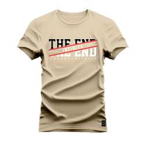 Camiseta Plus Size Algodão T-Shirt Premium Estampada The end