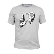 Camiseta Plus Size Algodão Tecido Macio Simbolos