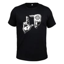 Camiseta Plus Size Algodão Tecido Macio Simbolos