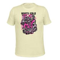 Camiseta Plus Size Algodão Tecido Macio Yolo