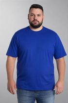 Camiseta Plus Size Azul Royal 100% Poliéster - Conforto e Estilo