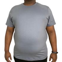 Camiseta Plus Size Básica Masculina 100% Algodão Gola Redonda Premium