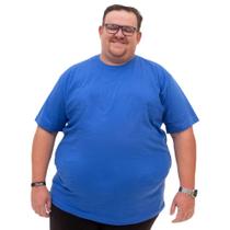 Camiseta Plus Size Camisa Big Plus Basica Lisa Algodao Gola Redonda Tecido Confortavel Manga Curta