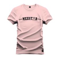 Camiseta Plus Size Casual Malha Confortável Estampada Nexstrela