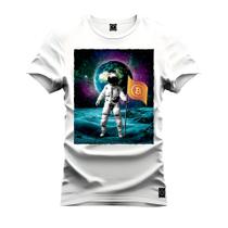 Camiseta Plus Size Confortável Estampada Varias Cores Nasa Lua