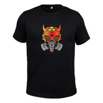 Camiseta Plus Size Confortável Malha 30.1 Estampada Mask