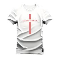 Camiseta Plus Size Confortável Premium Estampada California Risco