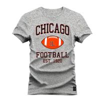 Camiseta Plus Size Confortável Premium Estampada Chicago Ball