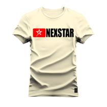 Camiseta Plus Size Confortável Premium Estampada Estrela Nexstar