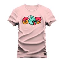 Camiseta Plus Size Confortável Premium Estampada God Boom