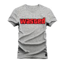 Camiseta Plus Size Confortável Premium Estampada Wasted