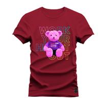 Camiseta Plus Size Confortável Premium Estampada Work Your