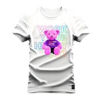 Camiseta Plus Size Confortável Premium Estampada Work Your