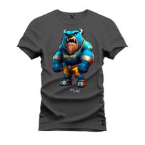 Camiseta Plus Size Confortável Urso Garras
