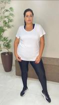 Camiseta plus size Dry Fit by unna Branca Camiseta plus size Dry Fit by unna Branca