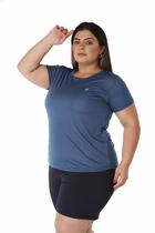 Camiseta Plus Size Dry Fit Feminina Fitness Academia