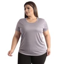 Camiseta Plus Size Dry Fit Feminina Fitness Academia