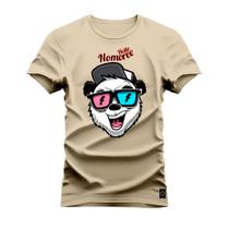 Camiseta Plus Size Estampada Algodão Premium Hello Namore