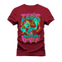 Camiseta Plus Size Estampada Algodão Unissex Zeds