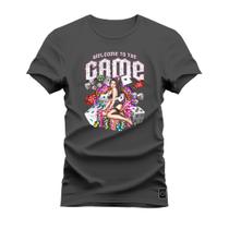 Camiseta Plus Size Estampada Confortável T-Shirt Came