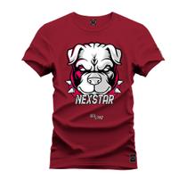 Camiseta Plus Size Estampada Pit Bull Nexstar