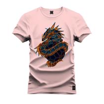 Camiseta Plus Size Estampada Premium Algodão Cobra Style