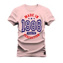 Camiseta Plus Size Estampada Premium Algodão Made In