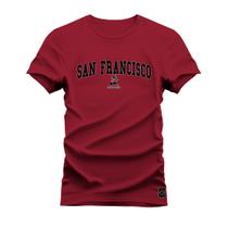 Camiseta Plus Size Estampada Premium Algodão San Franscisco Style