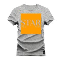 Camiseta Plus Size Estampada Premium Algodão Star Separation