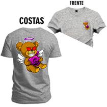 Camiseta Plus Size Estampada Premium T-Shirt Anjo Money Frente Costas