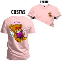 Camiseta Plus Size Estampada Premium T-Shirt Anjo Money Frente Costas