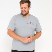 Camiseta Plus Size Estampada You Size Algodão Misto Fugir ou Agir