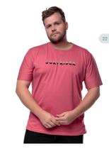 Camiseta Plus Size Estampada You Size Algodão Misto Surf Rider- Bordô