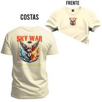 Camiseta Plus Size Extra Grande Algodão Estampada Varias Cores Skywar