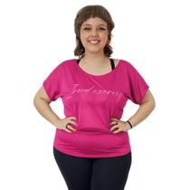 Camiseta Plus Size Feminina Dry Furadinho Academia