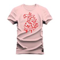 Camiseta Plus Size Forma Grande Confortável Estampada Drip Graffiti