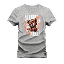 Camiseta Plus Size Forma Grande Estampada Varias Cores Nightmare Bear