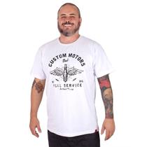 Camiseta Plus Size Full Service Branca. Camiseta Plus Size Full Service Branca.