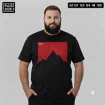 Camiseta Plus Size G1 ao G5 Masculina Estampada T-shirt Plus Size Extra Grande G1 G2 G3 G4 G5 Montan