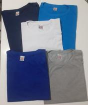 Camiseta PLUS SIZE (G3) básica lisa gola redonda 100% Algodão