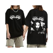 Camiseta Plus Size Ghostemane - Estampa Hip Hop Gótico para Mulheres