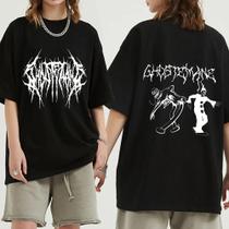 Camiseta Plus Size Ghostemane - Estampa Hip Hop Gótico para Mulheres