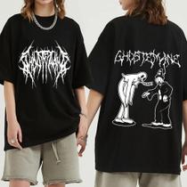 Camiseta Plus Size Ghostemane - Estampa Hip Hop Gótico para Mulheres