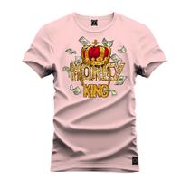 Camiseta Plus Size Grande T-Shirt Estampa Dtf Premium Money King