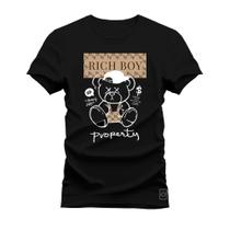 Camiseta Plus Size Grande T-Shirt Estampada Varias Cores RichBoy