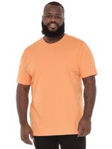 Camiseta Plus Size Lisa Anistia Masculina Básica Algodão Laranja