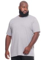 Camiseta Plus Size Lisa Anistia Masculina Básica Algodão Mescla