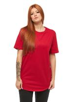 Camiseta Plus Size Longline Feminina Oversized Manga Curta